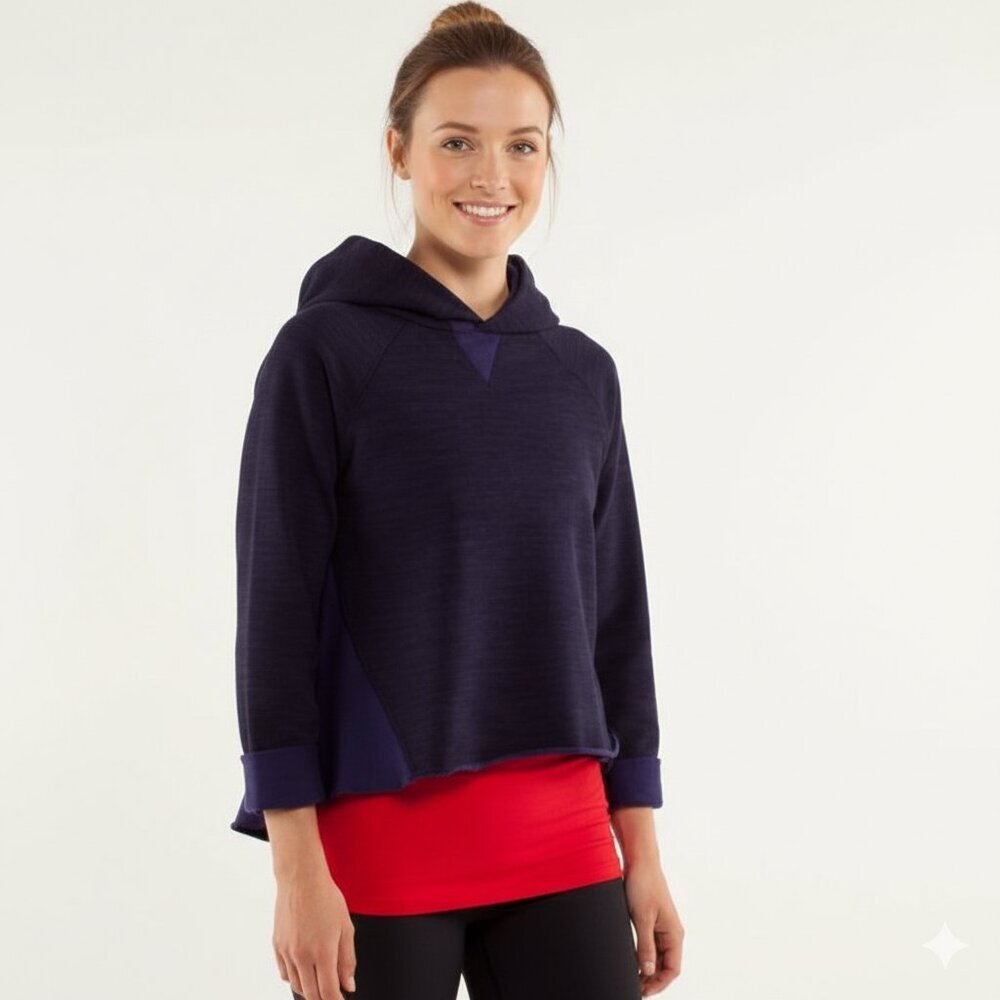 Lululemon Purple Pull Me Over Hoodie‎ - Cropped Athleisure Cozy - 4